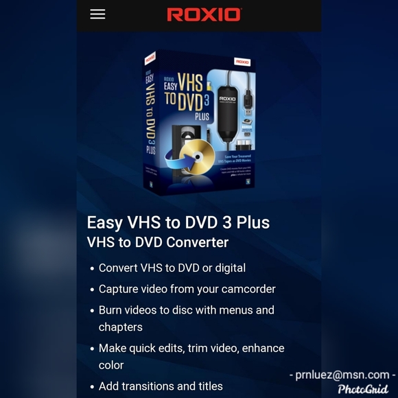 Roxio Easy VHS to DVD 3 Plus - Picture 7 of 8